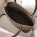 Hermes Taupe Clemence Bolide 27cm Handmade Bag