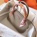 Hermes Tourterelle Clemence Bolide 27cm Handmade Bag