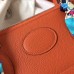 Hermes Orange Clemence Bolide 35cm Handmade Bag