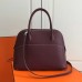 Hermes Bolide 31cm Bag In Burgundy Swift Leather