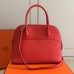 Hermes Bolide 31cm Bag In Red Swift Leather