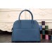 Hermes Bolide Tote Bag In Blue Leather