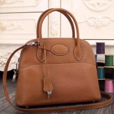 Hermes Bolide Tote Bag In Brown Leather