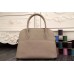 Hermes Bolide Tote Bag In Grey Leather