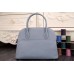 Hermes Bolide Tote Bag In Lake Blue Leather