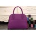 Hermes Bolide Tote Bag In Purple Leather