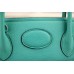 Hermes Bolide Tote Bag In Turquoise Leather