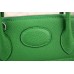 Hermes Bolide Tote Bag In Vert Leather