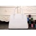 Hermes Bolide Tote Bag In White Leather