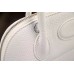 Hermes Bolide Tote Bag In White Leather