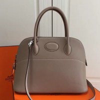 Hermes Bolide 31cm Bag In Grey Swift Leather Hermes Bolide 31cm Bag In Grey Swift Leather