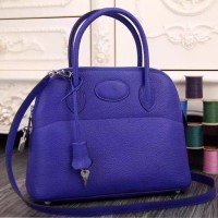 Hermes Bolide Tote Bag In Electric Blue Leather Hermes Bolide Tote Bag In Electric Blue Leather
