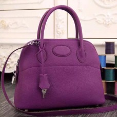 Hermes Bolide Tote Bag In Purple Leather Hermes Bolide Tote Bag In Purple Leather