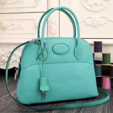Hermes Bolide Tote Bag In Turquoise Leather Hermes Bolide Tote Bag In Turquoise Leather