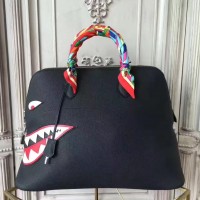 Hermes Shark Bolide 45cm Bag In Black Calfskin Hermes Shark Bolide 45cm Bag In Black Calfskin