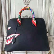 Hermes Shark Bolide 45cm Bag In Black Calfskin Hermes Shark Bolide 45cm Bag In Black Calfskin