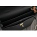 Hermes Black Kelly Depeche 38cm Briefcase Bag