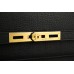 Hermes Black Kelly Depeche 38cm Briefcase Bag