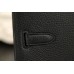 Hermes Black Kelly Depeche 38cm Briefcase Bag