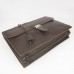 Hermes Chocolate Sac A Depeches 38cm Briefcase Bag