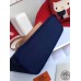 Hermes Cabag Elan Bag In Dark Blue Canvas