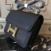 Hermes Black Constance MM 24cm Epsom Leather Bag