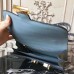 Hermes Blue Lin Constance MM 24cm Crocodile Bag