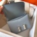 Hermes Mini Constance 18cm Epsom Blue Lin Bag