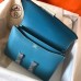 Hermes Epsom Constance 24cm Blue Jean Handmade Bag