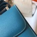 Hermes Epsom Constance 24cm Blue Jean Handmade Bag