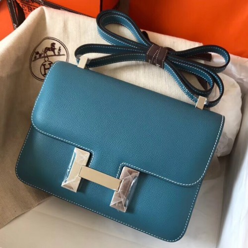 Hermes Constance Bag Epsom 24 Blue 21440723