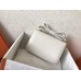 Hermes Epsom Constance 24cm White Handmade Bag