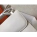 Hermes Epsom Constance 24cm White Handmade Bag