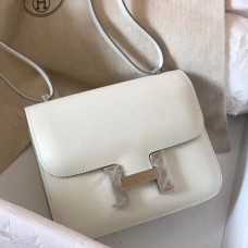 Hermes Mini Constance 18cm White Epsom Bag