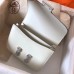 Hermes Mini Constance 18cm White Epsom Bag