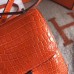 Hermes Constance 24cm Orange Porosus Crocodile