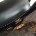 Hermes Constance 24cm Black Porosus Crocodile