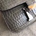 Hermes Constance 24cm Grey Porosus Crocodile