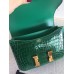 Hermes Constance 24cm Green Porosus Crocodile