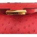 Hermes Mini Constance 18cm Red Ostrich Leather