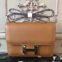 Hermes Brown Constance MM 24cm Epsom Leather Bag Hermes Brown Constance MM 24cm Epsom Leather Bag