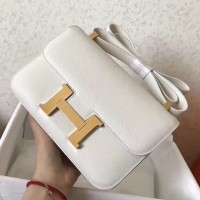 Hermes Epsom Constance 24cm White Handmade Bag Hermes Epsom Constance 24cm White Handmade Bag