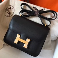 Hermes Mini Constance 18cm Black Epsom Bag Hermes Mini Constance 18cm Black Epsom Bag