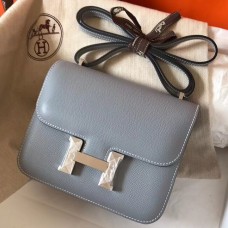 Hermes Mini Constance 18cm Epsom Blue Lin Bag Hermes Mini Constance 18cm Epsom Blue Lin Bag