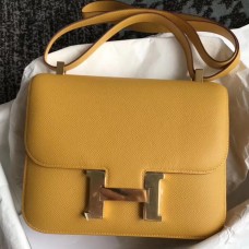 Hermes Mini Constance 18cm Jaune Epsom Bag Hermes Mini Constance 18cm Jaune Epsom Bag