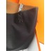 Hermes Double Sens 45cm Tote In Black/Brown Leather