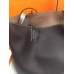 Hermes Double Sens 45cm Tote In Black/Brown Leather