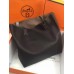 Hermes Double Sens 45cm Tote In Black/Brown Leather