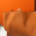 Hermes Double Sens 45cm Tote In Orange/Brown Leather