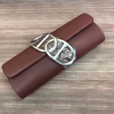 Hermes Handmade Egee Clutch In Havane Swift Leather Hermes Handmade Egee Clutch In Havane Swift Leather